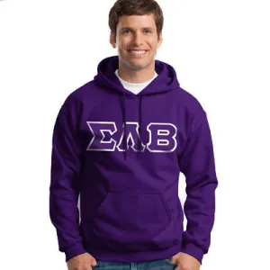 Sigma Lambda Beta Hooded Sweatshirt - G185 - TWILL