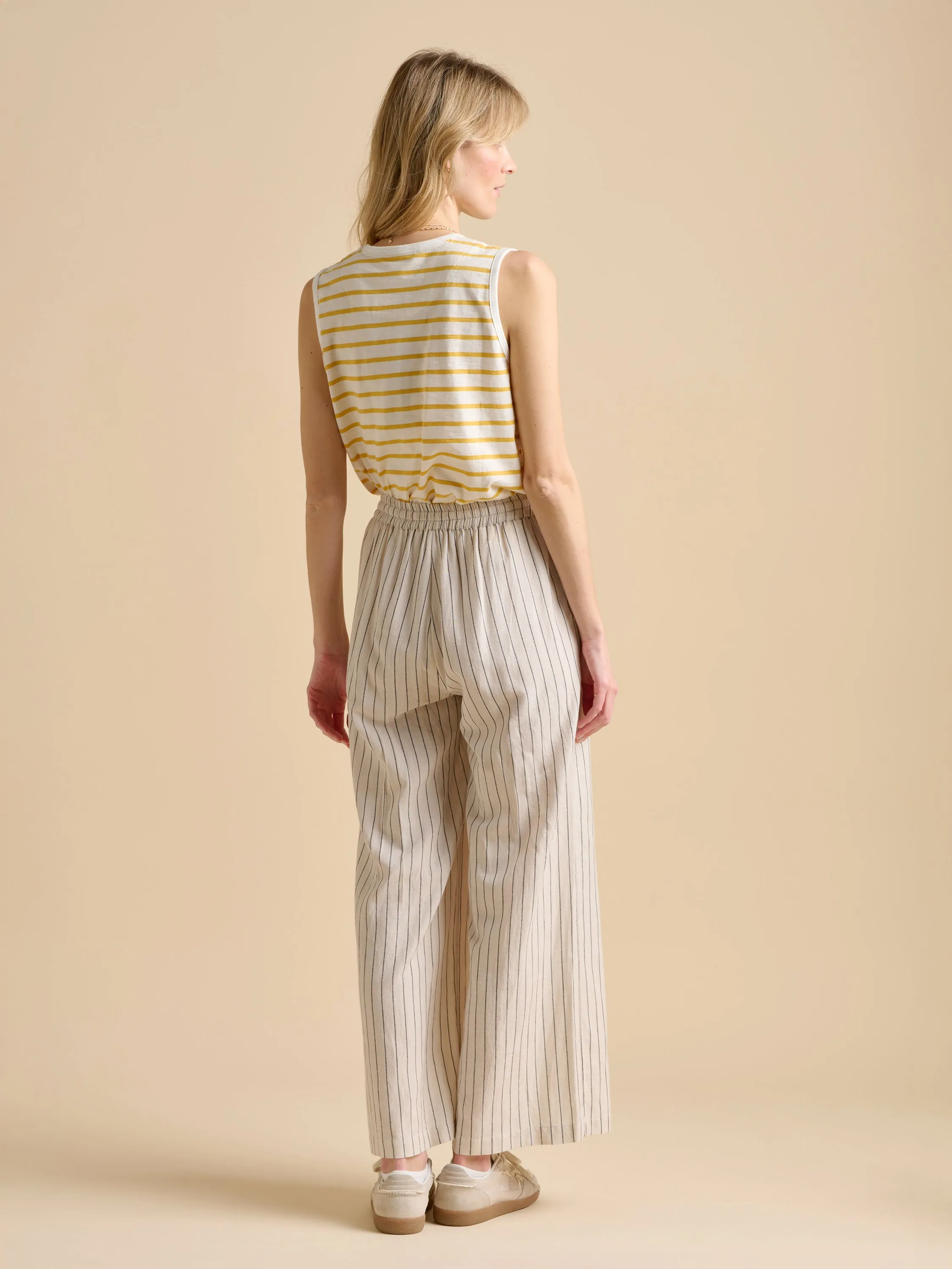 Stripe Wide Leg Trouser