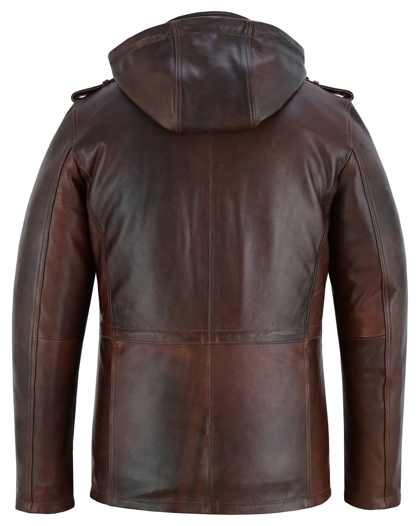 Stylish Men's Leather Parka Jacket for a Smart Casual Look