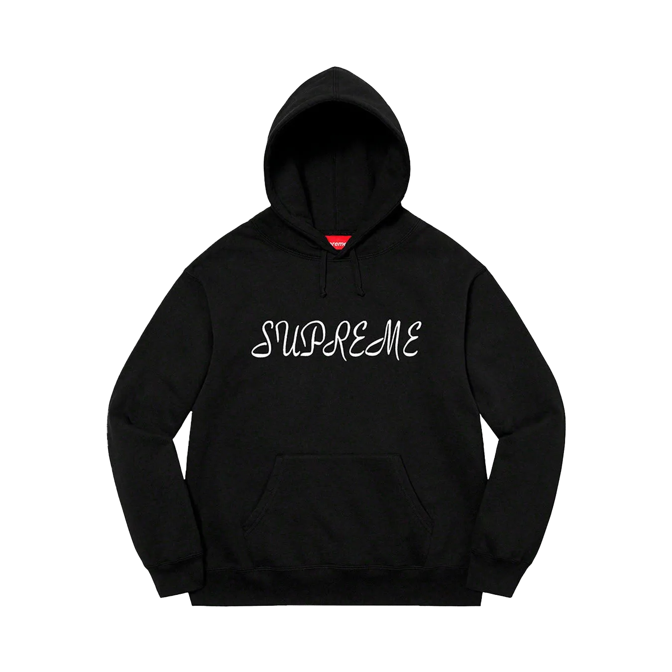 Supreme Script Hooded Sweatshirt 'Black'