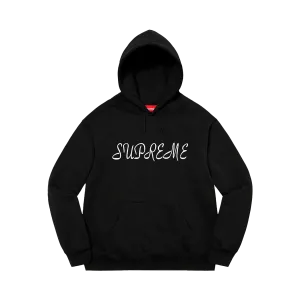 Supreme Script Hooded Sweatshirt 'Black'