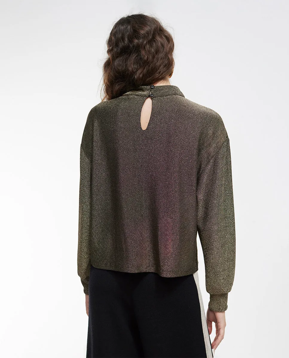 Sweater with lurex detail