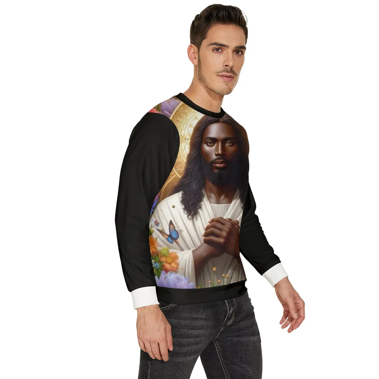 The Last Supper Black Va Lure Fleece Sweater