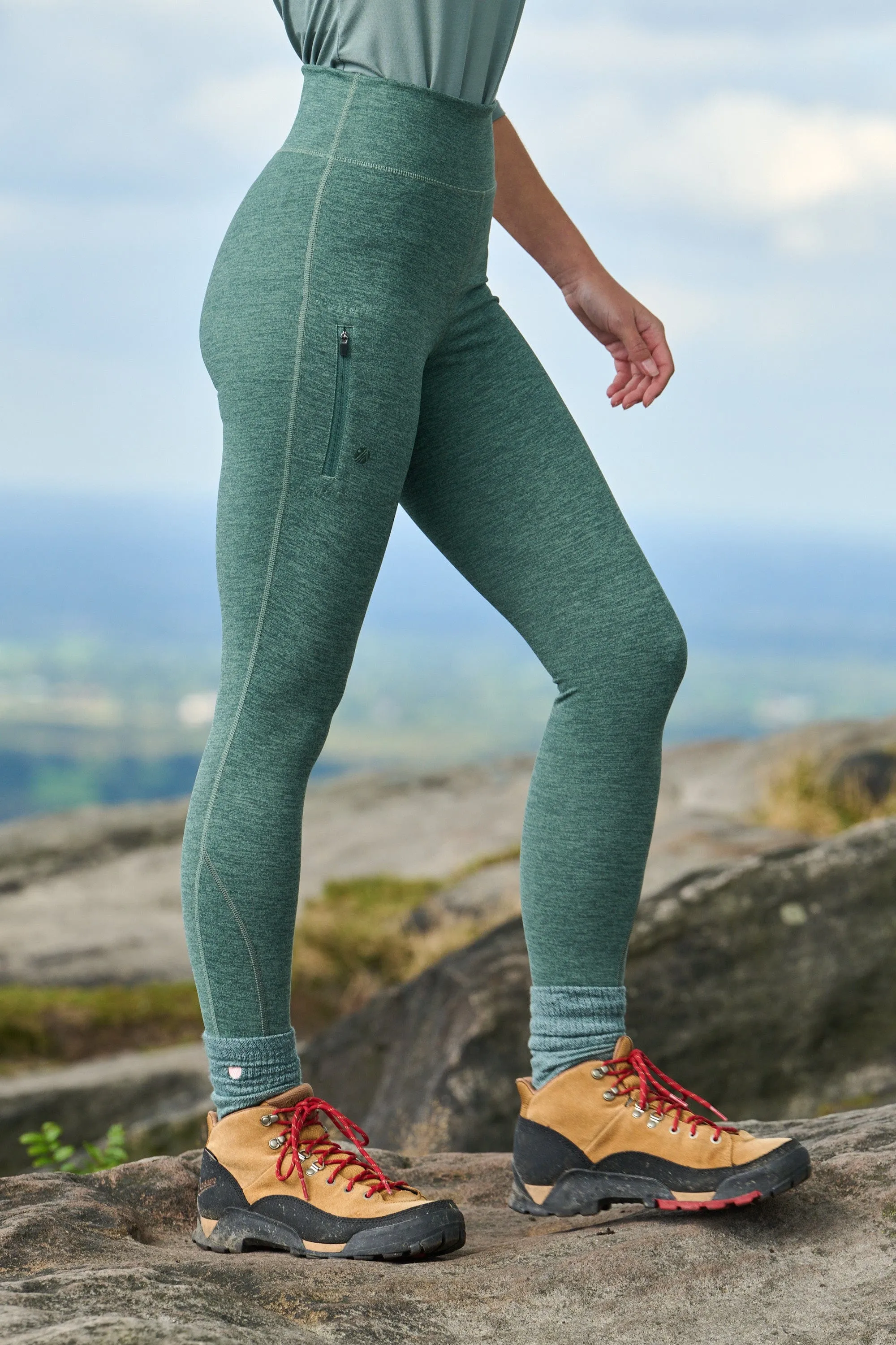 Thermal Outdoor Leggings - Full Length - Laurel