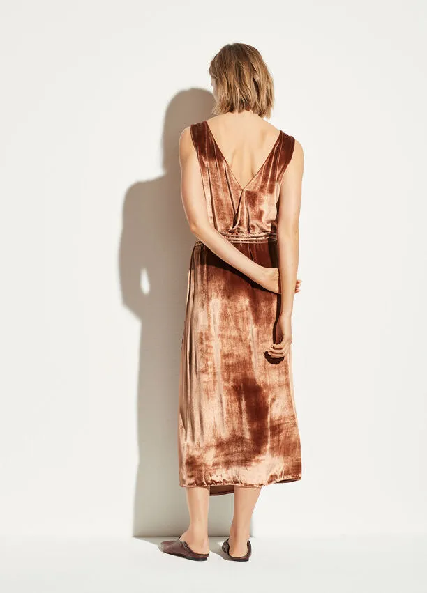 Vince - Panné Wrap Dress in Rose Gold