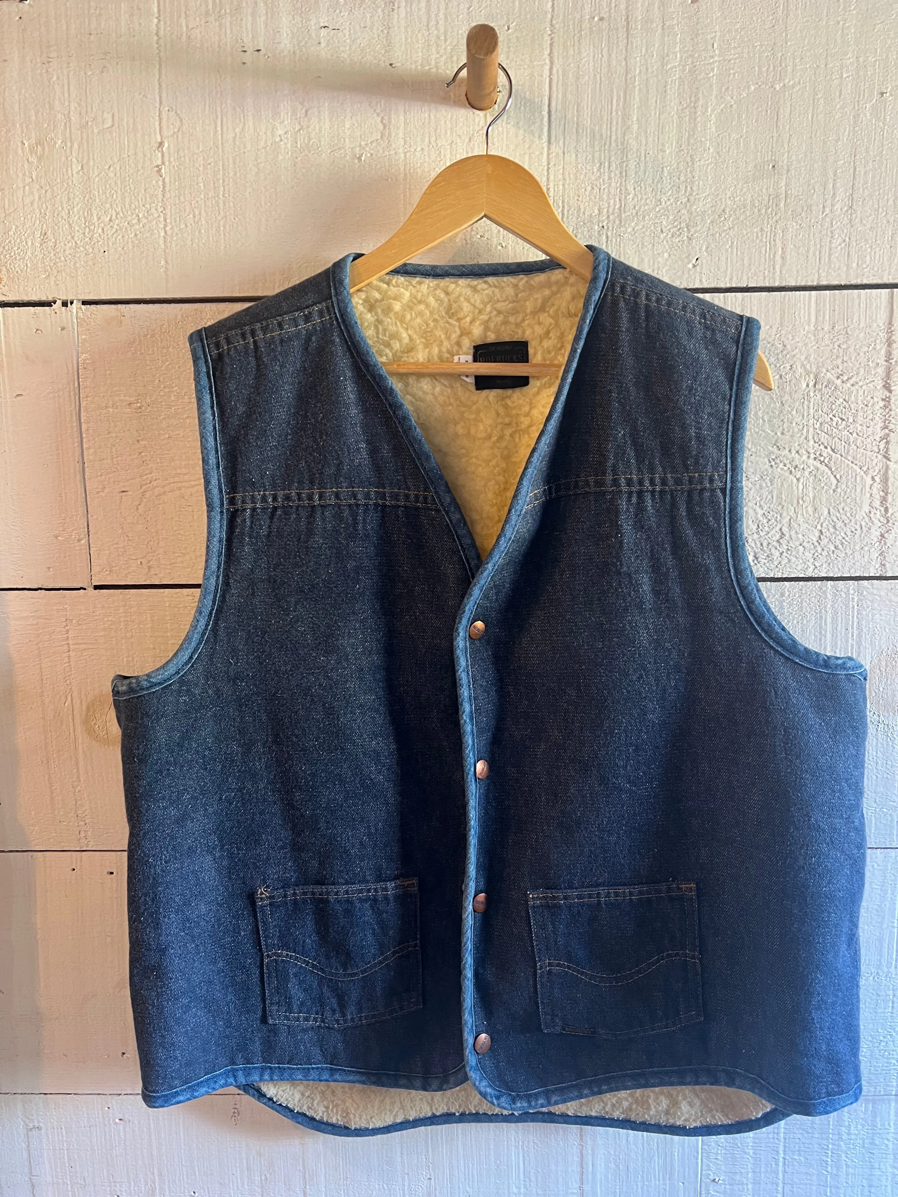 Vintage Denim   Sherling Vest