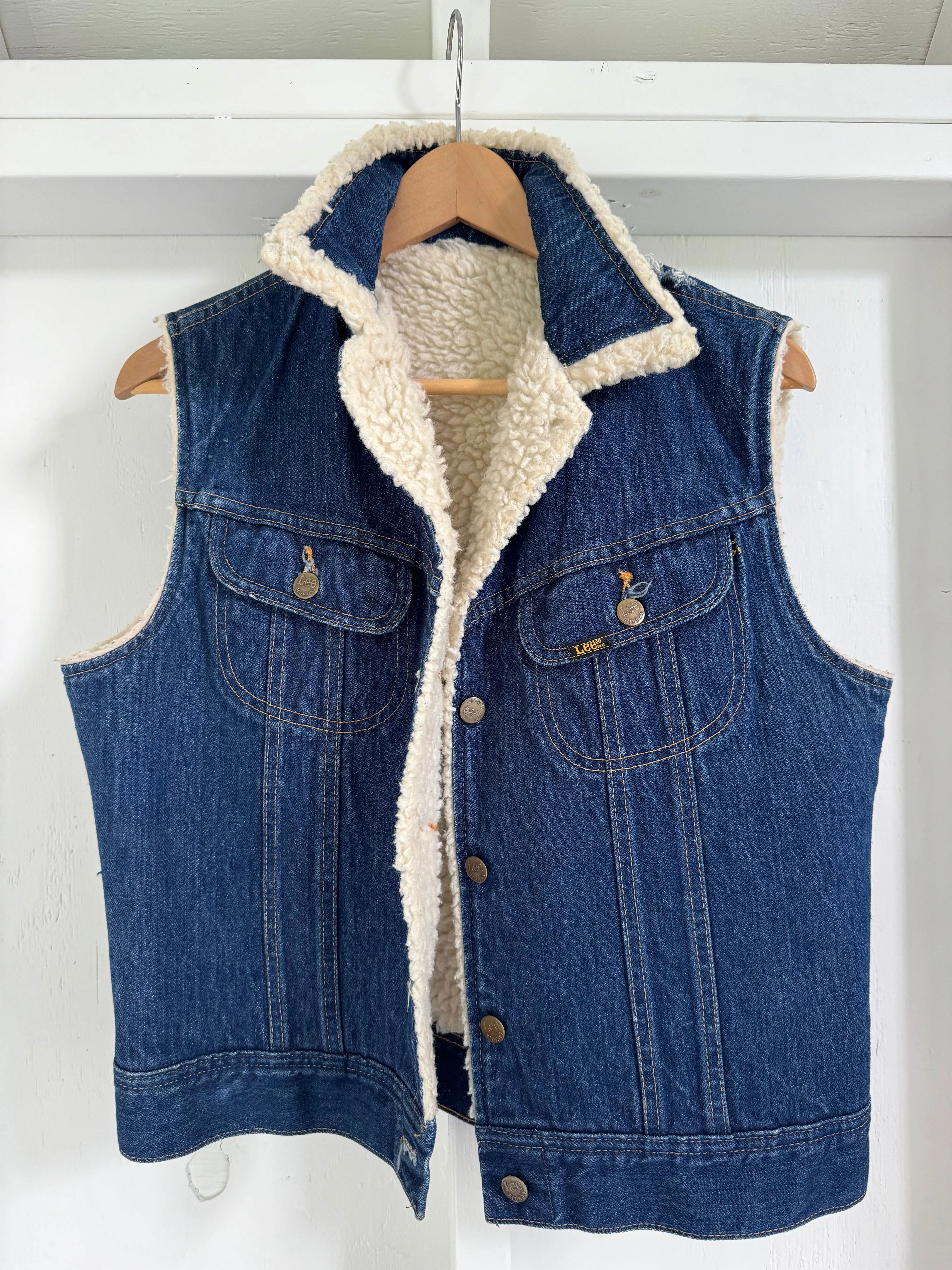 Vintage Lee Denim   Sherling Vest