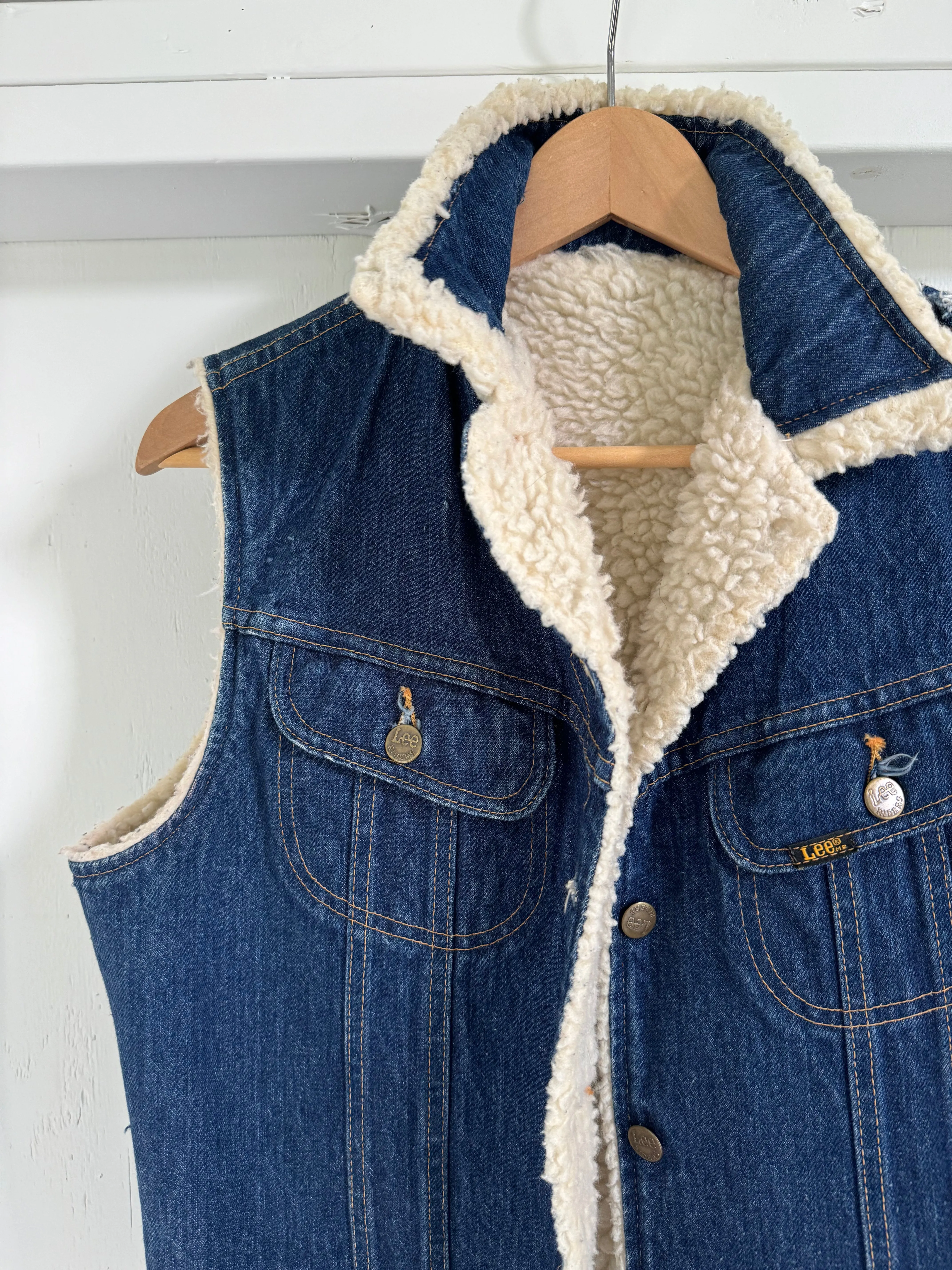 Vintage Lee Denim   Sherling Vest