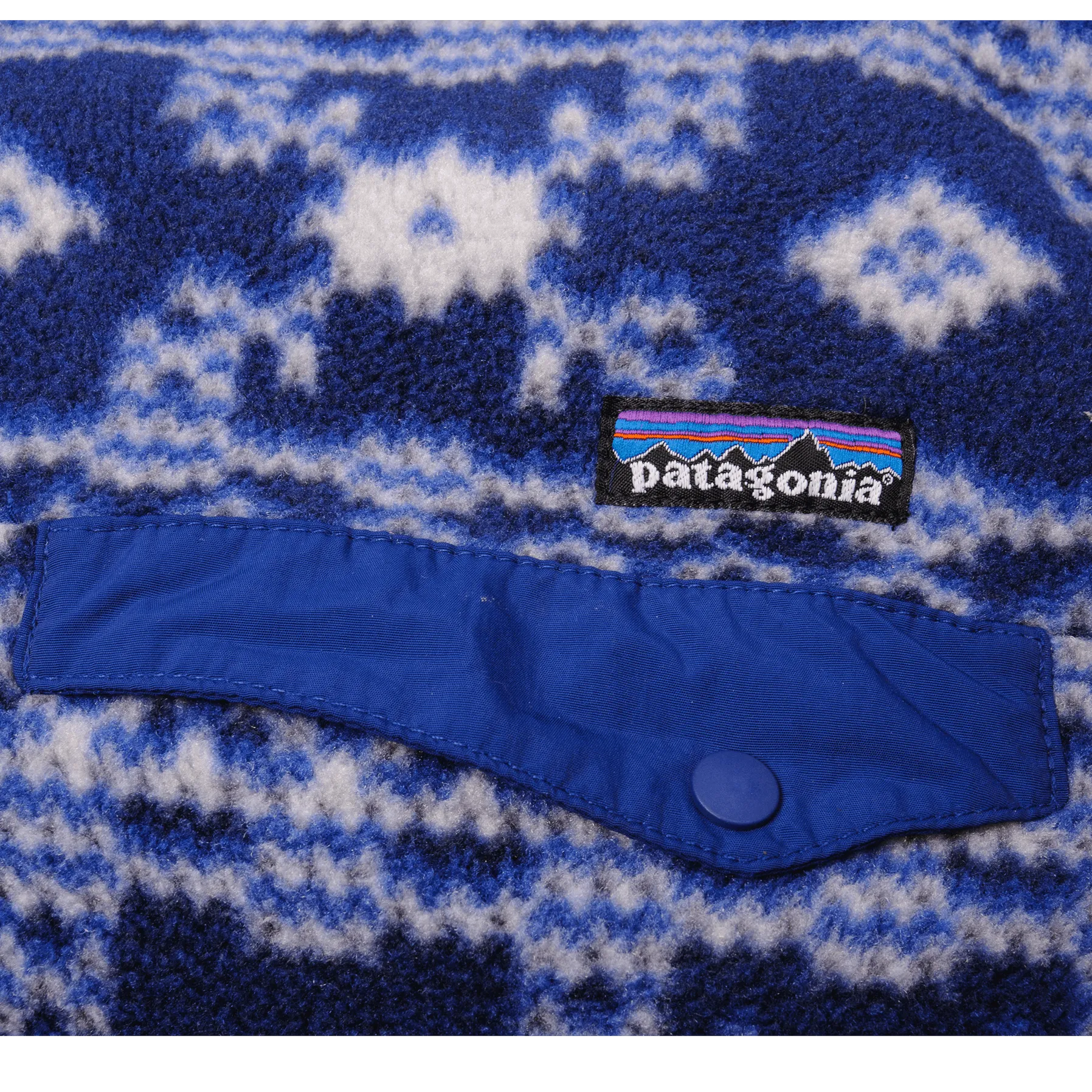 VINTAGE PATAGONIA SYNCHILLA SNAP-T MONOGRAM FLEECE PULLOVER JACKET SIZE XL