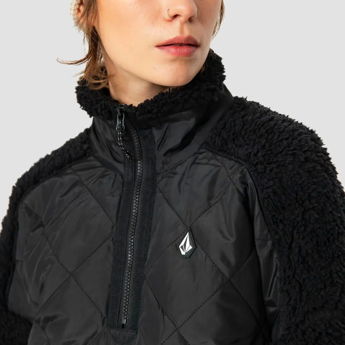 Volcom Ferron Pullover Jacket Black - Womens