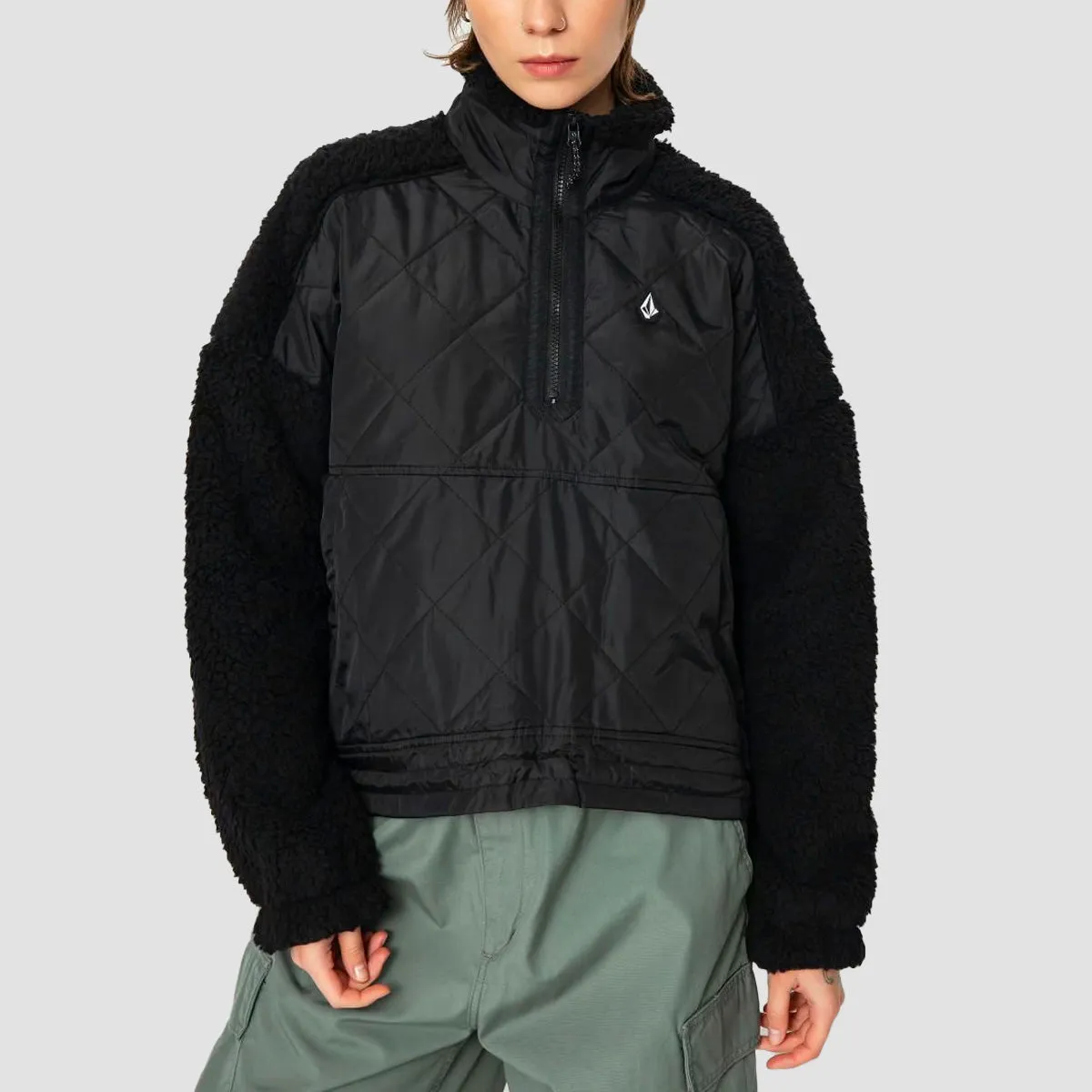 Volcom Ferron Pullover Jacket Black - Womens