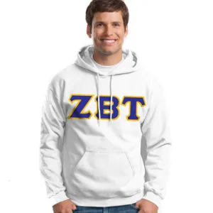 Zeta Beta Tau Hooded Sweatshirt - Gildan 18500